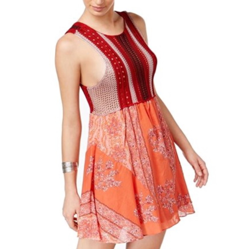 Free People mixed media dress ⭐️